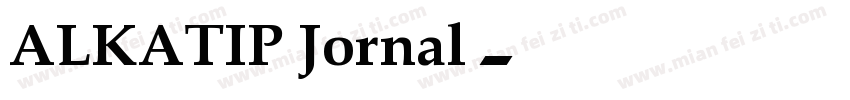 ALKATIP Jornal字体转换
